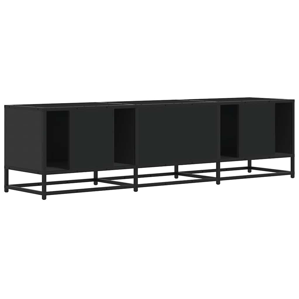 vidaXL Έπιπλο Τηλεόρασης Μαύρο 150x35x41 εκ. Επεξεργ. Ξύλο / Μέταλλο