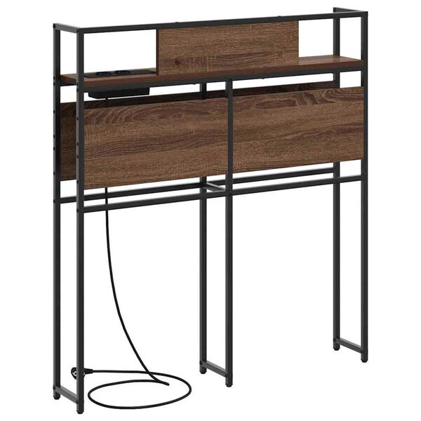 vidaXL Κεφαλάρι Αποθήκης Καφέ δρυς 75 cm Επεξεργασμένο ξύλο