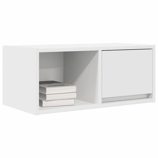 vidaXL Έπιπλο Τηλεόρασης Λευκό 60x31x25,5 εκ. Επεξεργασμένο Ξύλο