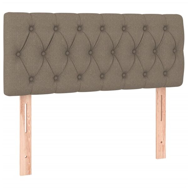 vidaXL &Kappa;&epsilon;&phi;&alpha;&lambda;ά&rho;&iota; &Kappa;&rho;&epsilon;&beta;&alpha;&tau;&iota;&omicron;ύ LED Taupe 90x7x78/88 &epsilon;&kappa;. &Upsilon;&phi;&alpha;&sigma;&mu;ά&tau;&iota;&nu;&omicron;