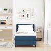 vidaXL Κρεβάτι box spring με στρώμα με στρώμα Μπλε 80 x 200 cm ύφασμα