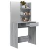 vidaXL Μπουντουάρ με Καθρέφτη Γκρι Sonoma 74,5x40x141 εκ.