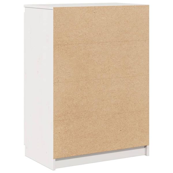 vidaXL Ντουλάπι Λευκό 60 x 36 x 84 εκ. από Μασίφ Ξύλο Πεύκου