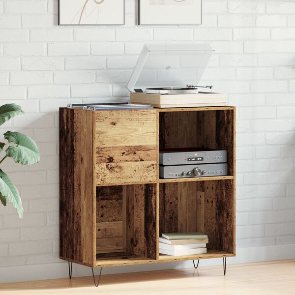vidaXL ντουλάπι αποθήκευσης δρυς 84,5 x 38 x 90 εκ επεξεργασμένο ξύλο