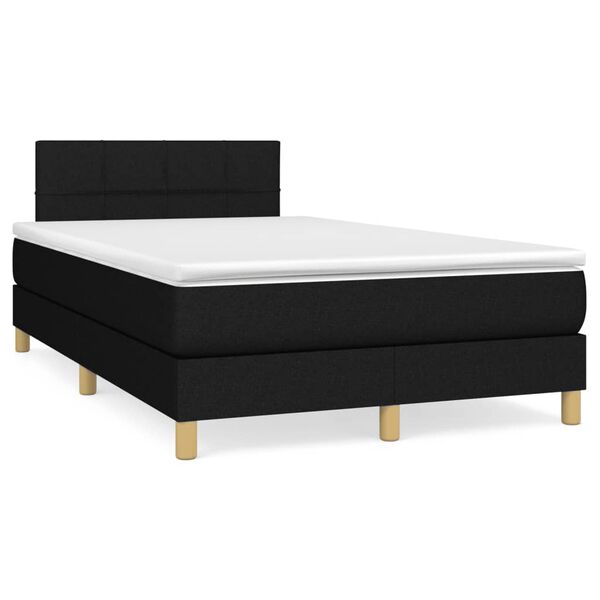 vidaXL &Kappa;&rho;&epsilon;&beta;ά&tau;&iota; Boxspring &mu;&epsilon; &Sigma;&tau;&rho;ώ&mu;&alpha; & LED &Mu;&alpha;ύ&rho;&omicron; 120x190 &epsilon;&kappa;. &Upsilon;&phi;&alpha;&sigma;&mu;ά&tau;&iota;&nu;&omicron;
