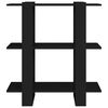 vidaXL Βιβλιοθήκη/Διαχωριστικό Χώρου Μαύρο 80 x 30 x 87 εκ.