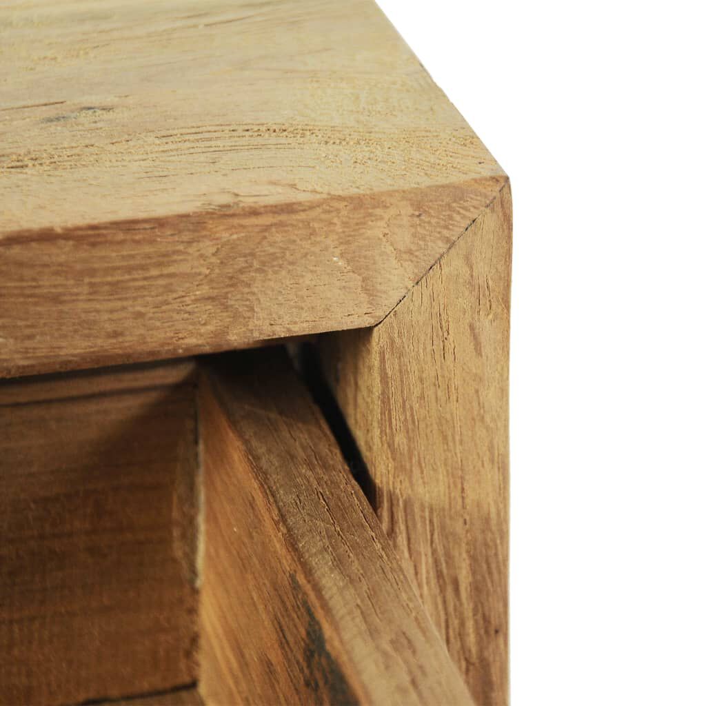 vidaXL Κομοδίνα 2 τεμ. 40 x 30 x 50 εκ. από Μασίφ Ξύλο Teak
