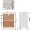 vidaXL Ντουλάπι "Lyon" Λευκό 60x46x81,5 εκ. από Τεχνητό Ξύλο