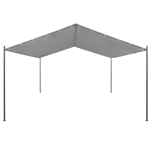 vidaXL Κιόσκι Κήπου Ανθρακί 400 x 400 x 260 εκ. Ατσάλινο