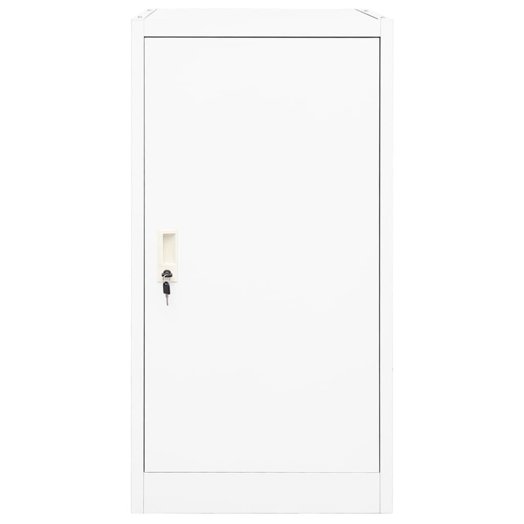 vidaXL Ντουλάπα για Σέλα Λευκό 53 x 53 x 105 εκ. Ατσάλινο