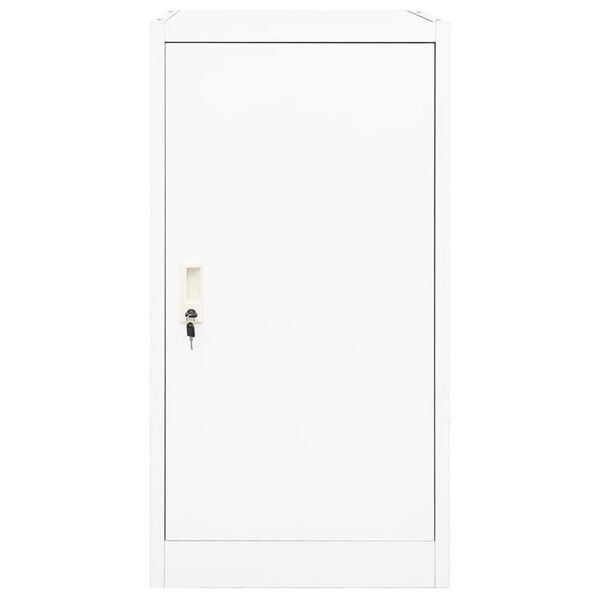 vidaXL Ντουλάπα για Σέλα Λευκό 53 x 53 x 105 εκ. Ατσάλινο