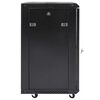 vidaXL Ντουλάπα δικτύου με αποθήκευση Μαύρο 60 x 60 x 80 εκ Ατσάλι