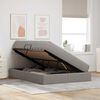 vidaXL Κρεβάτι με αποθηκευτικό χώρο και στρώμα Taupe 140 x 190 cm