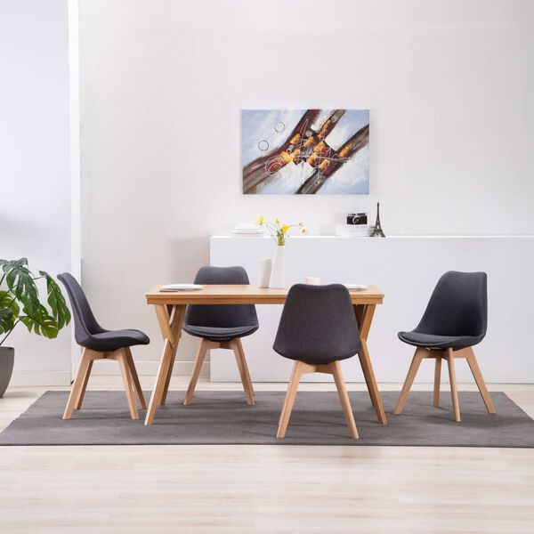 vidaXL &Kappa;&alpha;&rho;έ&kappa;&lambda;&epsilon;&sigmaf; &Tau;&rho;&alpha;&pi;&epsilon;&zeta;&alpha;&rho;ί&alpha;&sigmaf; 4 &tau;&epsilon;&mu;. &Sigma;&kappa;&omicron;ύ&rho;&omicron; &Gamma;&kappa;&rho;&iota; &Upsilon;&phi;&alpha;&sigma;&mu;ά&tau;&iota;&nu;&epsilon;&sigmaf;