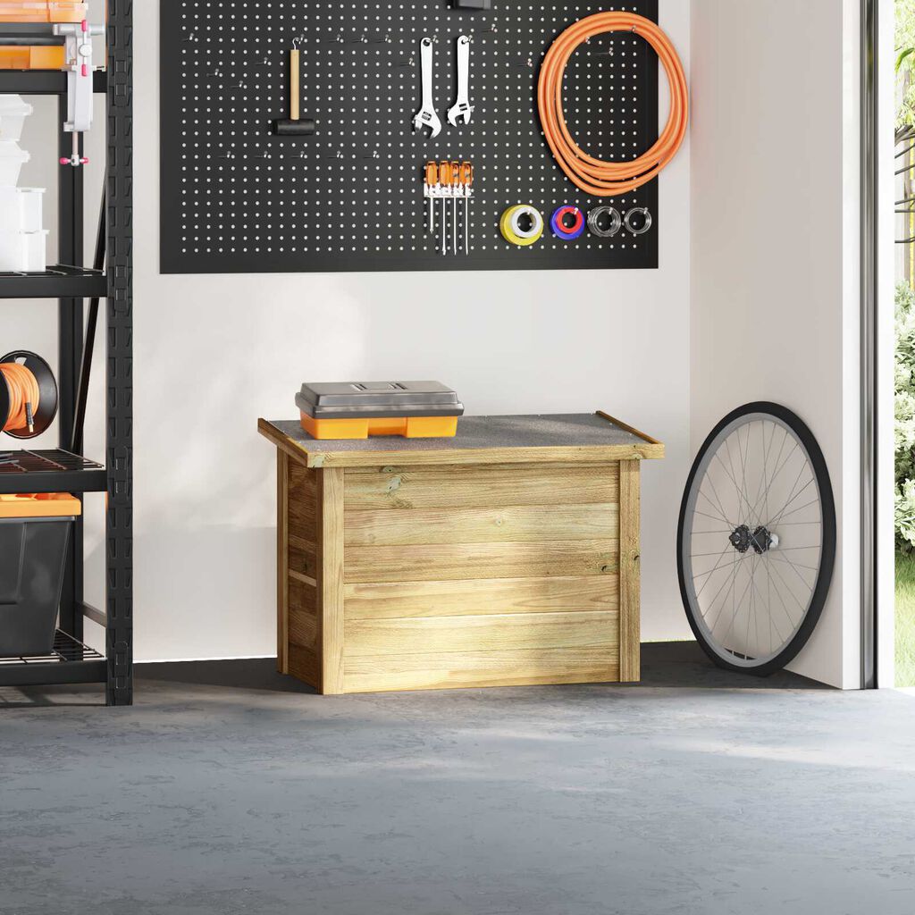 vidaXL Κουτί Αποθήκευσης 44x80x57 cm Εμποτισμένο Ξύλο Πεύκου
