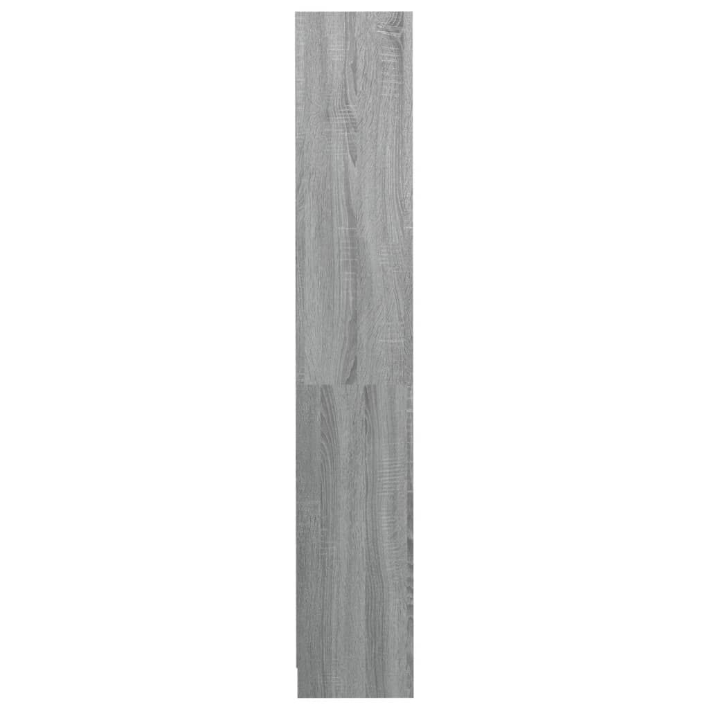 vidaXL Βιβλιοθήκη με 4 Ράφια Γκρι Sonoma 80x24x142 εκ. Επεξεργ. Ξύλο