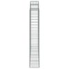 vidaXL Συρματοκιβώτια Τοξωτά 9 τεμ. 200x30x180/200 εκ. Γαλβαν. Ατσάλι