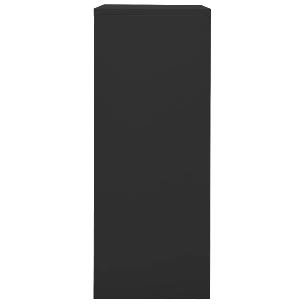 vidaXL Ντουλάπα Γραφείου Ανθρακί 90 x 40 x 102 εκ. Ατσάλινη