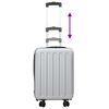 vidaXL Βαλίτσα με κλειδαριά Ασημί 34 x 23 x 55.5 εκ. ΑΒΣ Πλαστικό