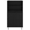 vidaXL Highboard &Mu;&alpha;ύ&rho;&omicron; 60 x 36 x 110 &epsilon;&kappa;. &Epsilon;&pi;&epsilon;&xi;&epsilon;&rho;&gamma;&alpha;&sigma;&mu;έ&nu;&omicron; &xi;ύ&lambda;&omicron;