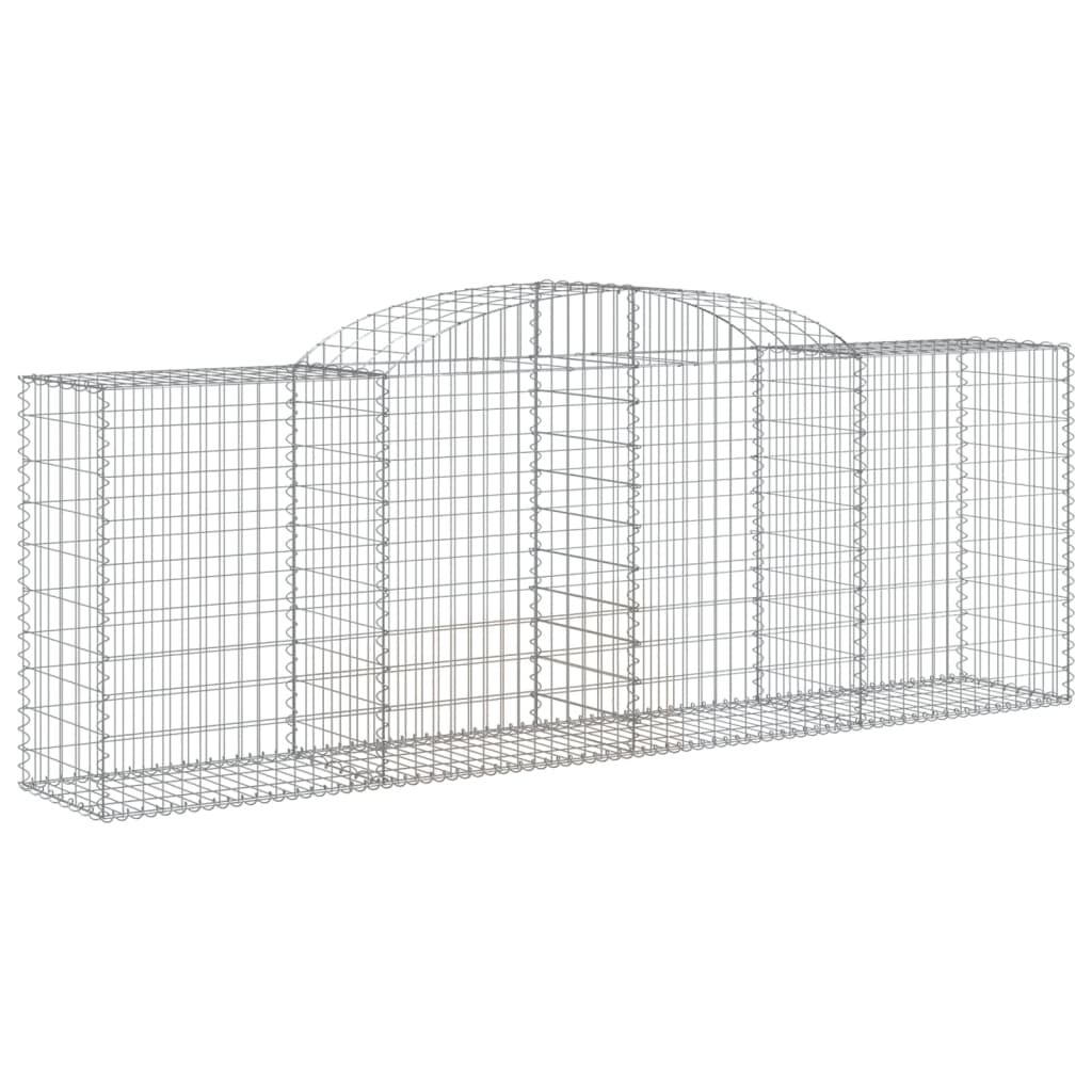 vidaXL Συρματοκιβώτια Τοξωτά 15 τεμ. 300x50x100/120 εκ. Γαλβαν. Ατσάλι