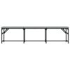vidaXL Πάγκος Τραπεζαρίας Ανοιχτό Γκρι 186x32x45 εκ. Ατσάλι / Ύφασμα