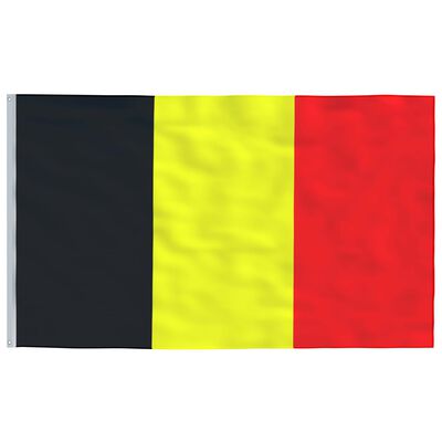 vidaXL Σημαία Βελγίου 6 μ. με Ιστό Αλουμινίου
