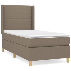 vidaXL &Kappa;&rho;&epsilon;&beta;ά&tau;&iota; Boxspring &mu;&epsilon; &Sigma;&tau;&rho;ώ&mu;&alpha; Taupe 90x190 &epsilon;&kappa;.&Upsilon;&phi;&alpha;&sigma;&mu;ά&tau;&iota;&nu;&omicron;