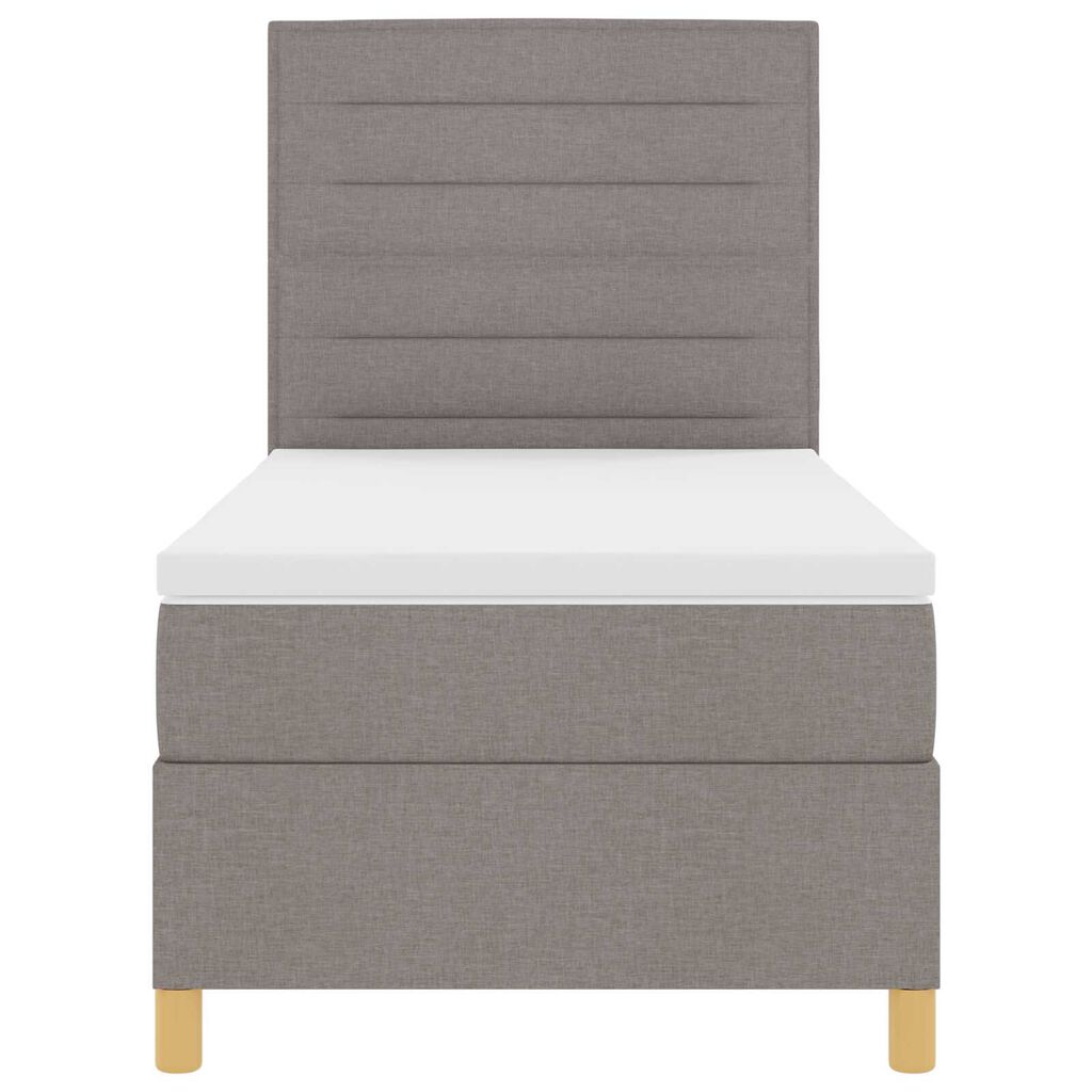 vidaXL Κρεβάτι Box Spring με Στρώμα Ταυπ 80x200 εκ Ύφασμα
