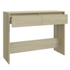 vidaXL Τραπέζι Κονσόλα Sonoma Δρυς 100x35x76,5 εκ. Επεξεργασμένο Ξύλο