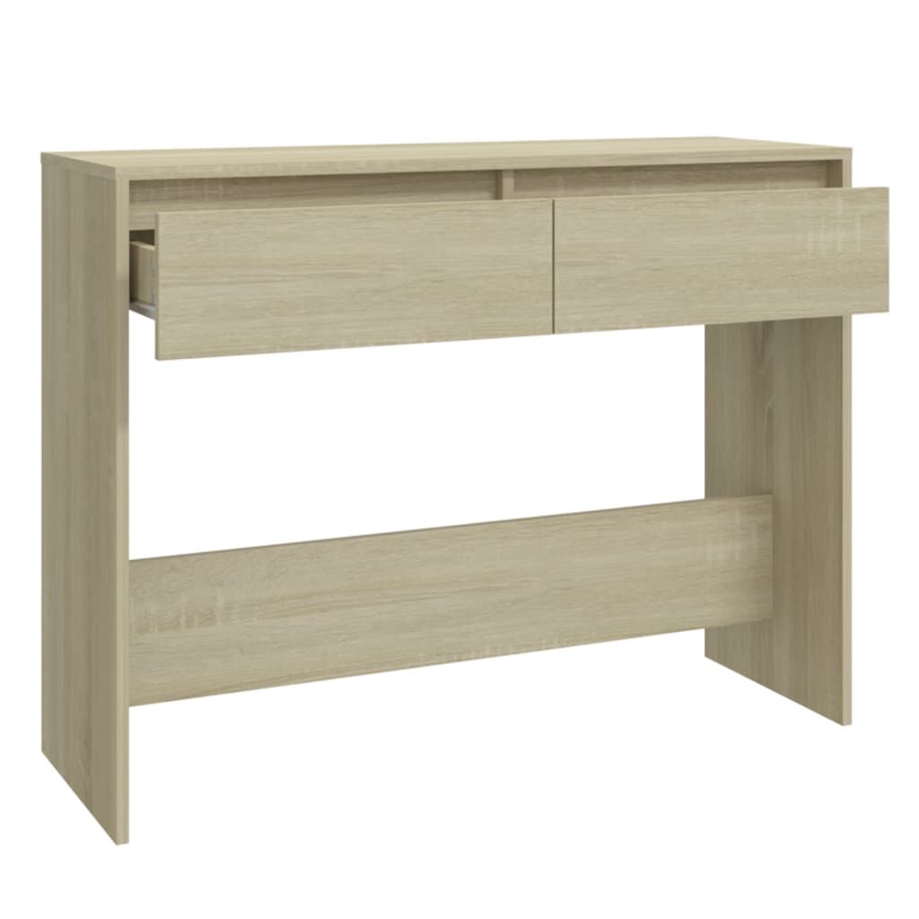vidaXL Τραπέζι Κονσόλα Sonoma Δρυς 100x35x76,5 εκ. Επεξεργασμένο Ξύλο