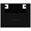 vidaXL Κομοδίνα Επιτοίχια 2 τεμ. Μαύρα 50x36x40 εκ.