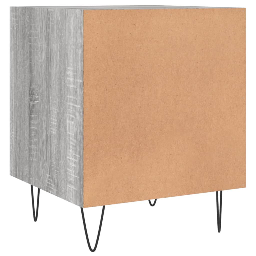 vidaXL Κομοδίνα 2 τεμ. Γκρι Sonoma 40 x 40 x 50 εκ. από Επεξεργ. Ξύλο