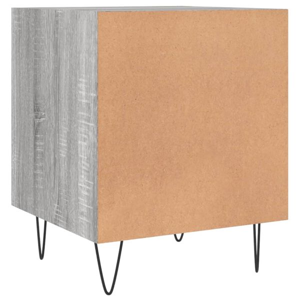 vidaXL Κομοδίνα 2 τεμ. Γκρι Sonoma 40 x 40 x 50 εκ. από Επεξεργ. Ξύλο
