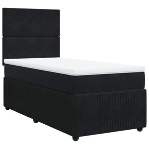vidaXL &Kappa;&rho;&epsilon;&beta;ά&tau;&iota; Boxspring &mu;&epsilon; &Sigma;&tau;&rho;ώ&mu;&alpha; &Mu;&alpha;ύ&rho;&omicron; 80 x 200 &epsilon;&kappa;. &Beta;&epsilon;&lambda;&omicron;ύ&delta;&iota;&nu;&omicron;