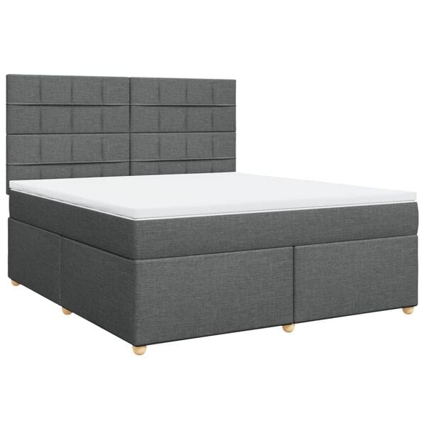 vidaXL &Kappa;&rho;&epsilon;&beta;ά&tau;&iota; Boxspring &mu;&epsilon; &Sigma;&tau;&rho;ώ&mu;&alpha; &Sigma;&kappa;&omicron;ύ&rho;&omicron; &Gamma;&kappa;&rho;&iota; 180x200 &epsilon;&kappa; &Upsilon;&phi;&alpha;&sigma;&mu;ά&tau;&iota;&nu;