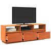 vidaXL Έπιπλο Τηλεόρασης Καφέ Κεριού 140x37x50 εκ. Μασίφ Ξύλο Πεύκου
