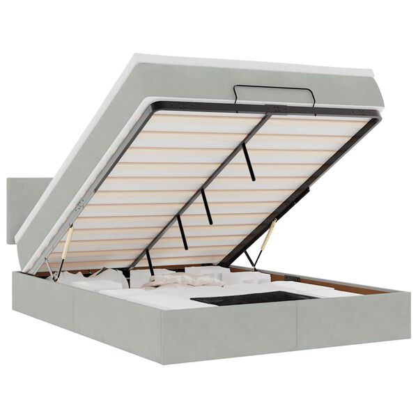 vidaXL &Omicron;&theta;&omega;&mu;&alpha;&nu;&iota;&kappa;ό &kappa;&rho;&epsilon;&beta;ά&tau;&iota; &mu;&epsilon; &sigma;&tau;&rho;ώ&mu;&alpha; & LEDs &Alpha;&nu;&omicron;&iota;&chi;&tau;ό &gamma;&kappa;&rho;&iota; &Beta;&epsilon;&lambda;&omicron;ύ&delta;&omicron;