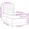 vidaXL &Kappa;&rho;&epsilon;&beta;ά&tau;&iota; Boxspring &mu;&epsilon; &Sigma;&tau;&rho;ώ&mu;&alpha; &Kappa;&rho;&epsilon;&mu; 80 x 200 &epsilon;&kappa;. &Upsilon;&phi;&alpha;&sigma;&mu;ά&tau;&iota;&nu;&omicron;
