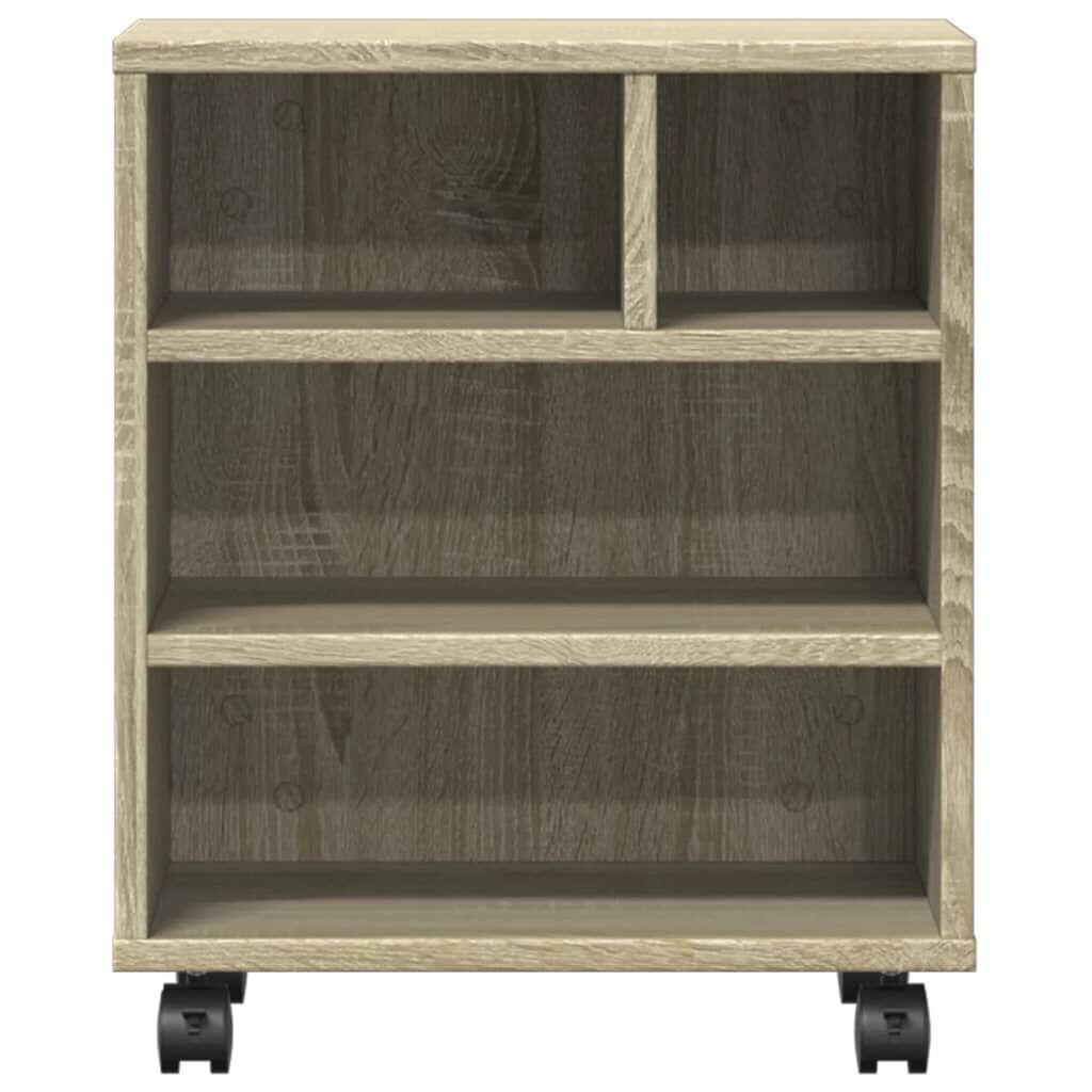 vidaXL Βάση Εκτυπωτή με Ρόδες Sonoma Δρυς 41 x 32 x 48 εκ.