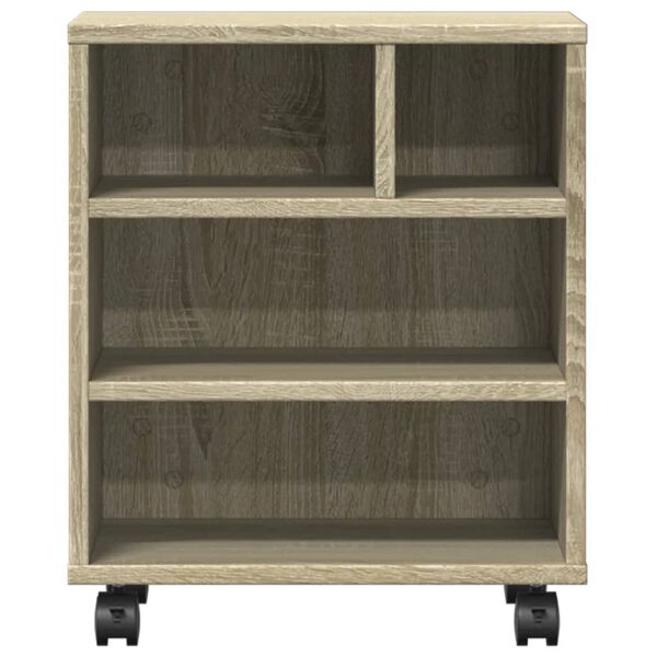 vidaXL Βάση Εκτυπωτή με Ρόδες Sonoma Δρυς 41 x 32 x 48 εκ.