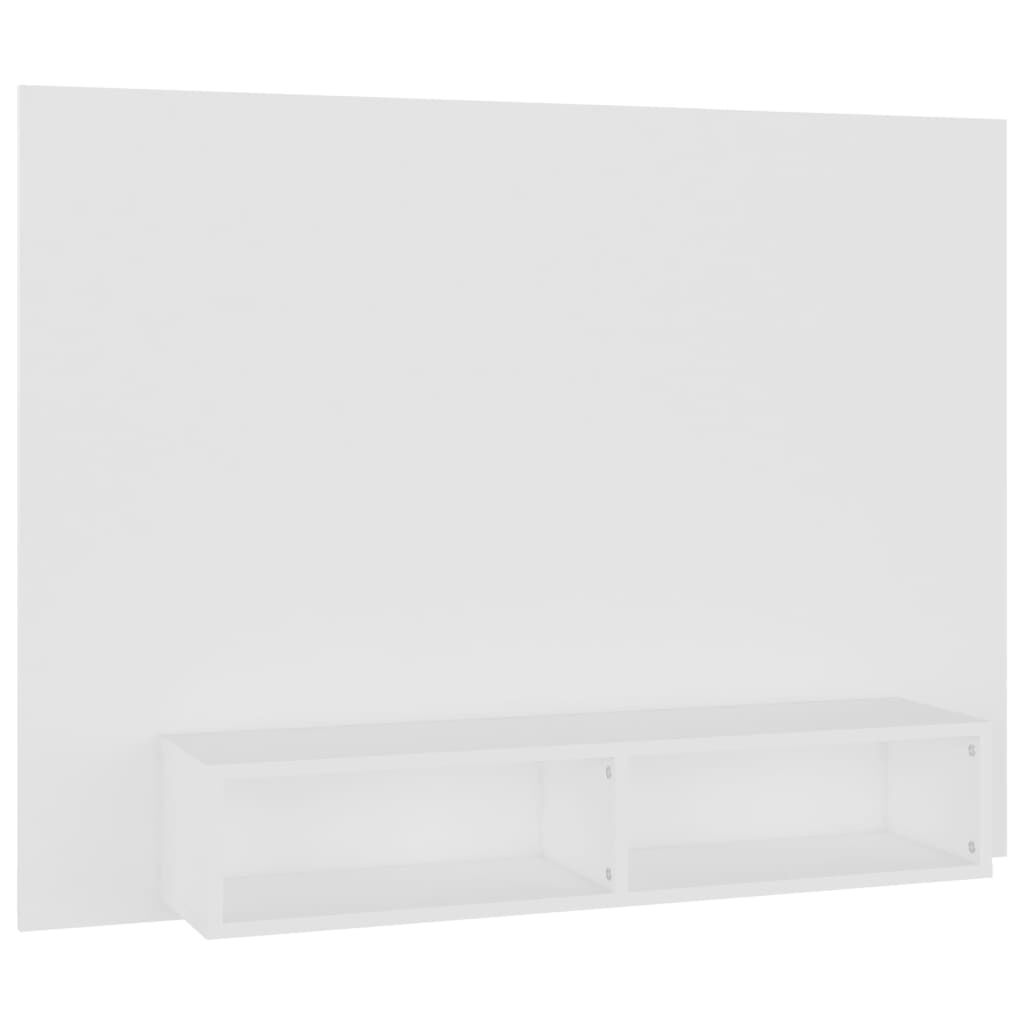 vidaXL Έπιπλο Τηλεόρασης Τοίχου Λευκό 120 x 23,5 x 90 εκ. Μοριοσανίδα