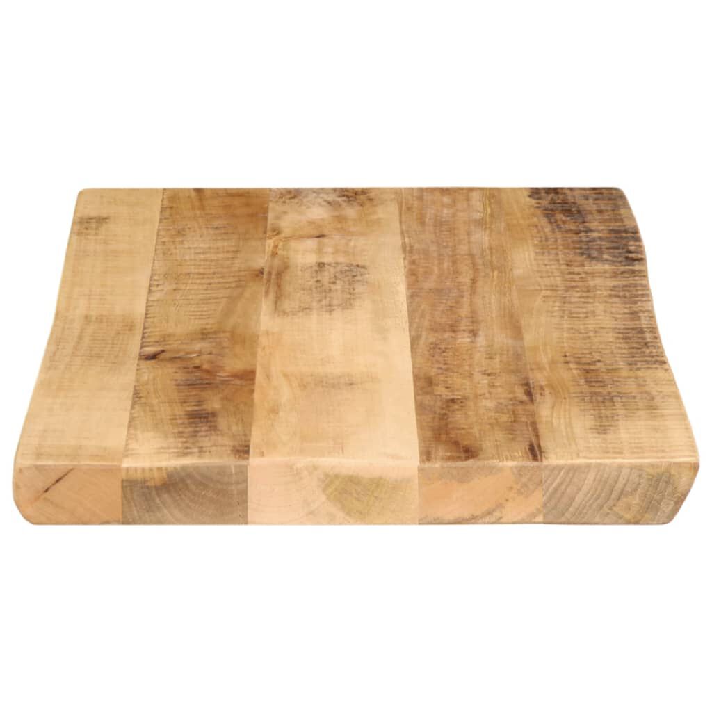 vidaXL Επιφάνεια Τραπεζιού 60x40x3,8 εκ. Live Edge Μασίφ Ξύλο Μάνγκο