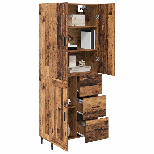 vidaXL Highboard &mu;&epsilon; &sigma;&upsilon;&rho;&tau;ά&rho;&iota; 2 pcs &Pi;&alpha;&lambda;&iota;ό &Xi;ύ&lambda;&omicron; &Sigma;ύ&nu;&theta;&epsilon;&tau;&omicron; &Xi;ύ&lambda;&omicron; &kappa;&alpha;&iota; &Gamma;&upsilon;&alpha;&lambda;ί