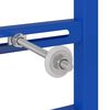 vidaXL Στήριγμα Τοίχου Μπάνιου Μπλε 50 x 17.5 x 136 εκ. Ατσάλι