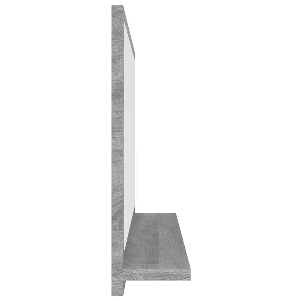 vidaXL Καθρέφτης Μπάνιου Γκρι Sonoma 40x10,5x37 εκ. Επεξεργασμένο Ξύλο
