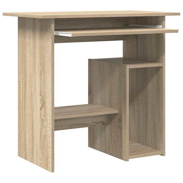 vidaXL Γραφείο Χρώμα Sonoma Δρυς 80 x 45 x 74 εκ. από Επεξ. Ξύλο
