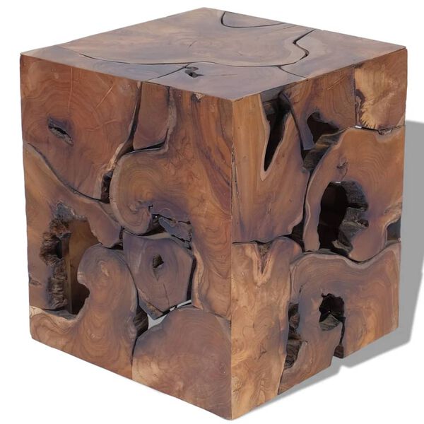 vidaXL Σκαμπό από Μασίφ Ξύλο Teak