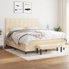 vidaXL &Kappa;&rho;&epsilon;&beta;ά&tau;&iota; Boxspring &mu;&epsilon; &Sigma;&tau;&rho;ώ&mu;&alpha; &Kappa;&rho;&epsilon;&mu; 160x200 &epsilon;&kappa;. &Upsilon;&phi;&alpha;&sigma;&mu;ά&tau;&iota;&nu;&omicron;