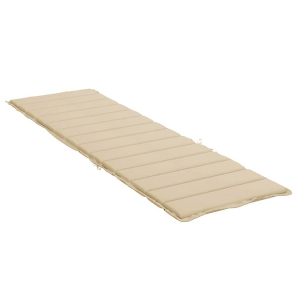 vidaXL Μαξιλάρι Ξαπλώστρας Μπεζ 200 x 50 x 3 εκ. από Ύφασμα Oxford
